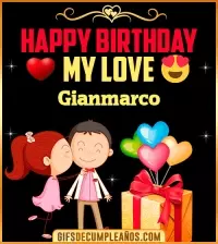 GIF Happy Birthday Love Kiss gif Gianmarco